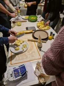 Préparation de tartes aux pommes